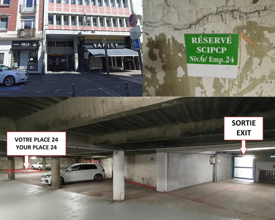 Studio Fonctionnel Au Coeur De Lille Avec Parking Esterno foto
